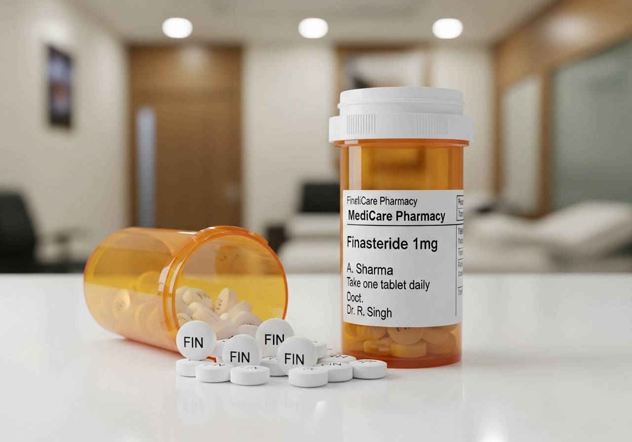 Finasteride tablets and prescription for male pattern baldness treatment in India